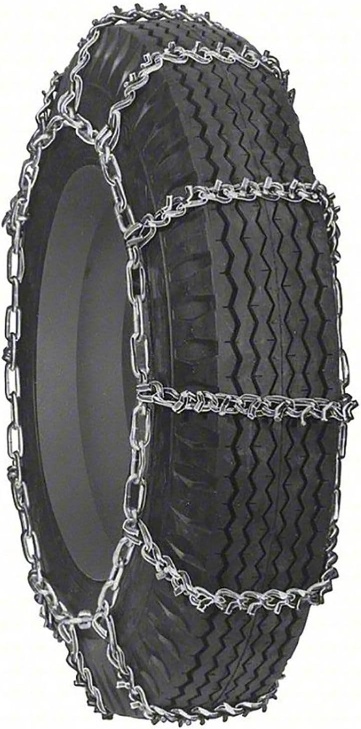 ATV V-Bar Tire Chains, 4 Link Spacing, Steel, Pair
